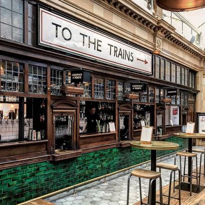 Vintage Train Station Bar