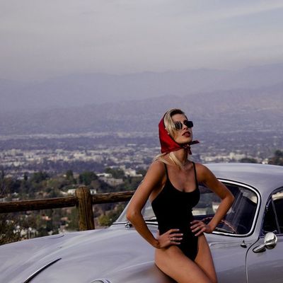 Posing in Hollywood