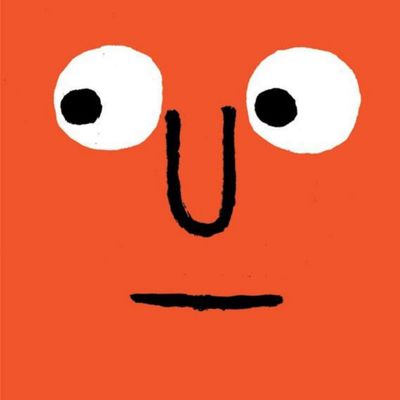 Simple Face on Orange