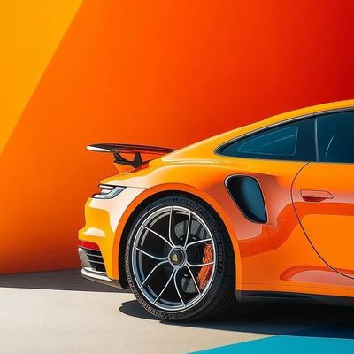 Orange Porsche Turbo