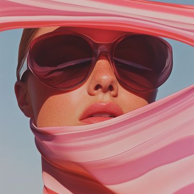 Pink Silk Swirls