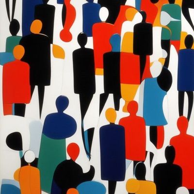 Abstract Human Silhouettes