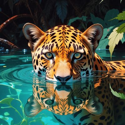 Jaguar潜水中