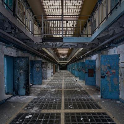 Abandoned Prison Corridor