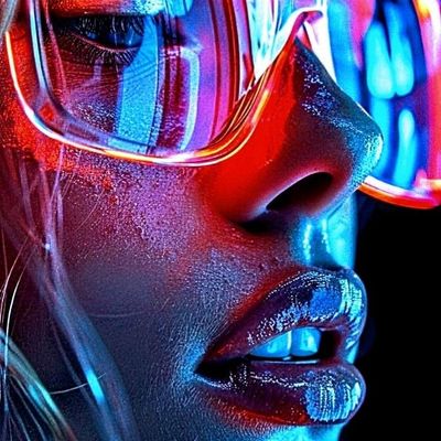 Neon Cyberpunk Portrait