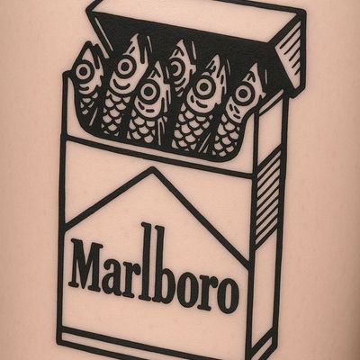 Marlboro Pack with Fish