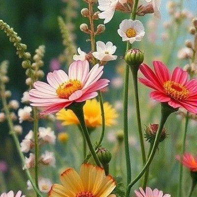 Colorful Wildflowers in Bloom