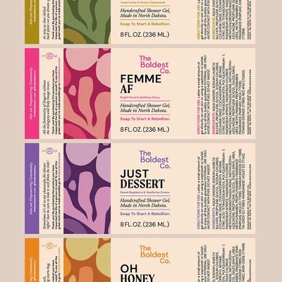 Handcrafted Shower Gel Labels