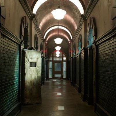 Dimly Lit Hallway