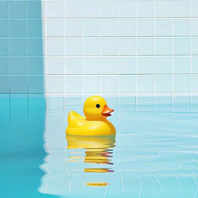Rubber Duck in Pool