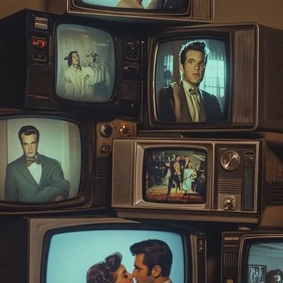 Vintage Television Stack