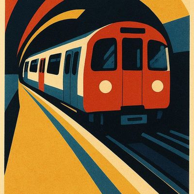 Subway Train Illustration