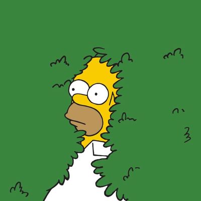 Bart Simpson Amidst Grass