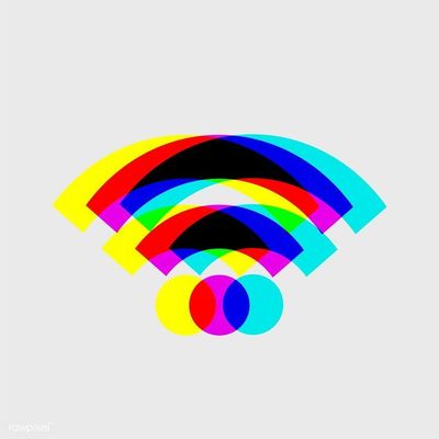 Colorful WiFi Symbol