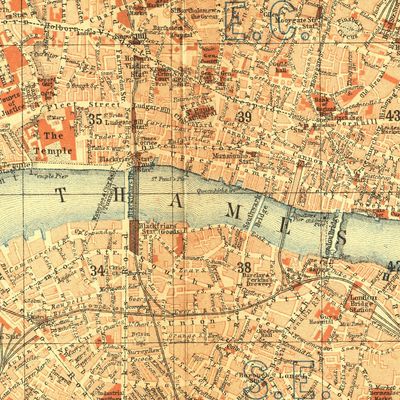 Vintage London Map