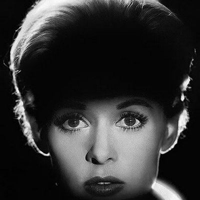 Elegant Woman in Black and White