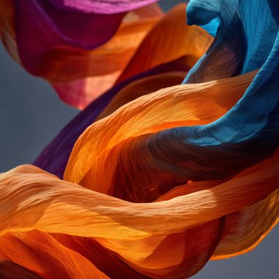 Flowing Silk Swirls