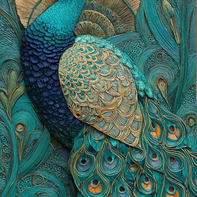 Peacock Feather Artwork