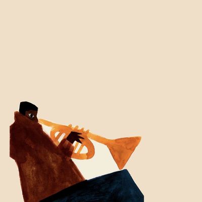 Trumpeter in Brown