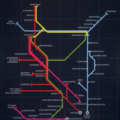 UK Rail Network Map
