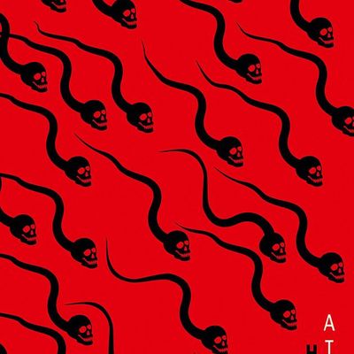 Skulls and Snakes on Red