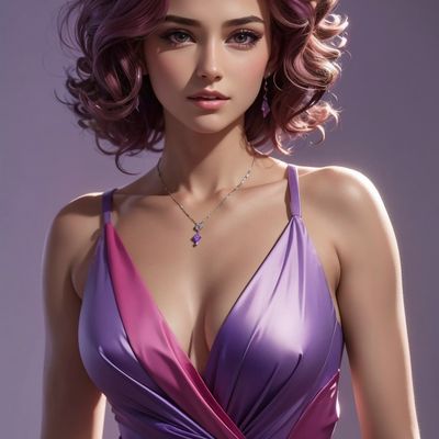 Elegant Purple Dress