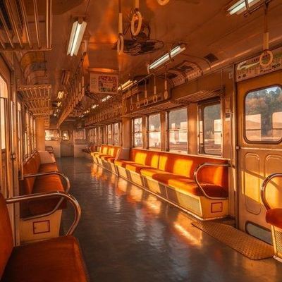 Vintage Train Interior