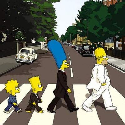 The Simpsons Abbey Road
