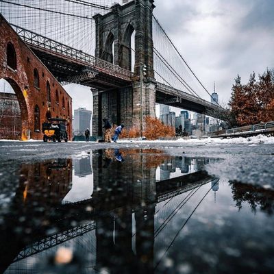 Brooklyn Bridge Reflection