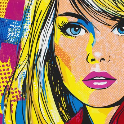 mevrouwstipt 66128 Pop art style Roy Lichtenstein woman mid len 54f68b12 c705 4498 9997 0f14fb936395