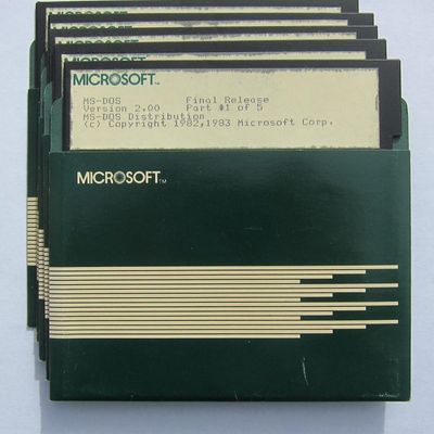 Vintage Microsoft DOS Software