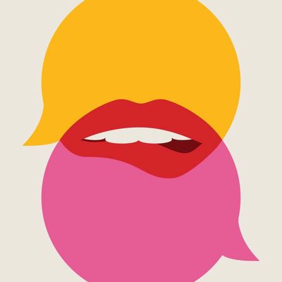 Speech Bubble with Lips