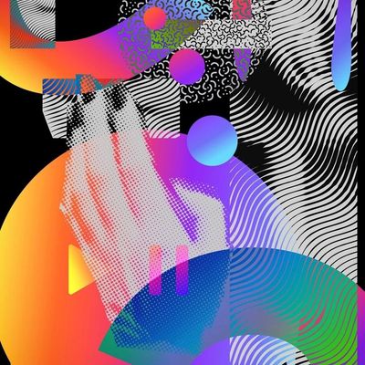 Abstract Fusion of Colors and Patterns