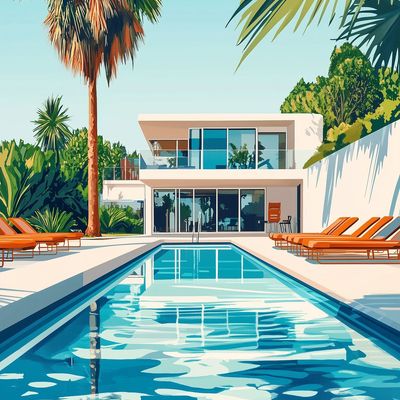 Modern Poolside Retreat