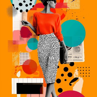 Fashion Fusion: Bold Colors & Abstract Shapes
