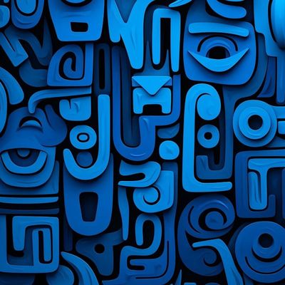 Abstract Blue Pattern