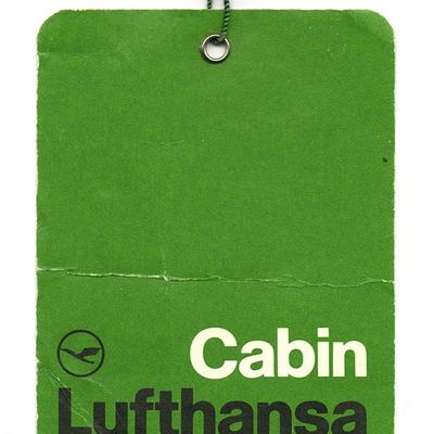 Lufthansa Cabin Tag