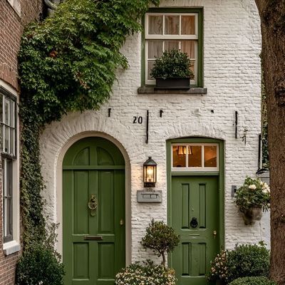 Cozy Green Doorway