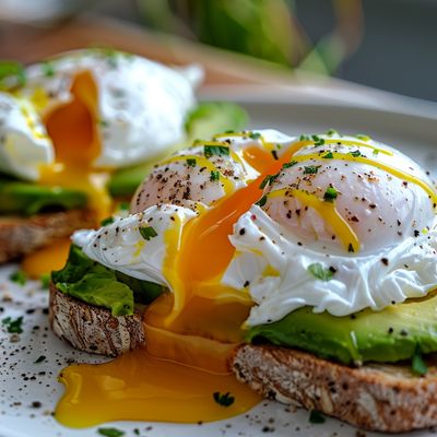 Poached Eggs with Avocado Toast