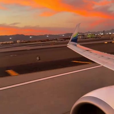 Sunset Flight Takeoff