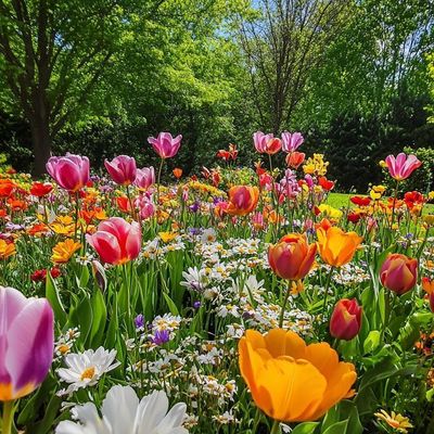 Spring Tulip Garden