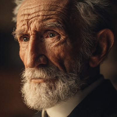 Elderly Gentleman with Gray Beard