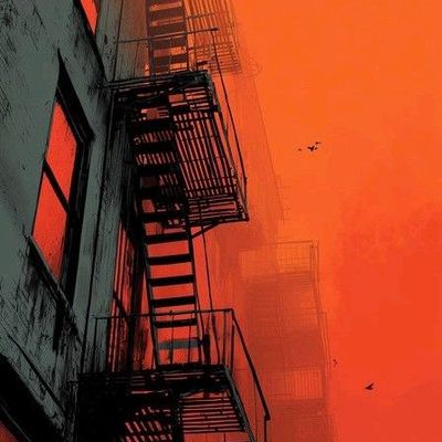 Red Sky Fire Escape