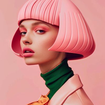 Futuristic Pink Hat