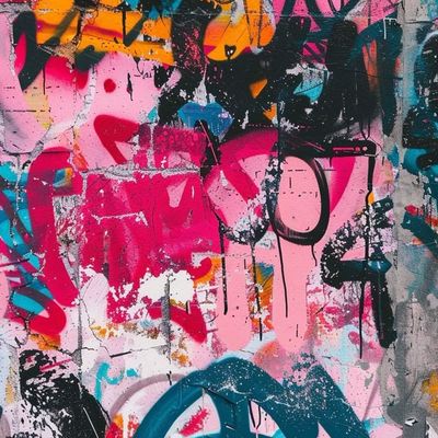Abstract Graffiti Wall