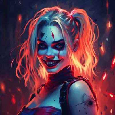 Darkly Glowing Character