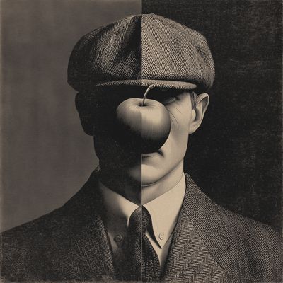 Man with Apple Nose
