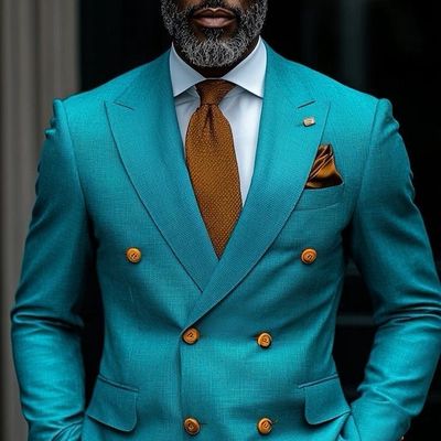 Elegant Turquoise Suit