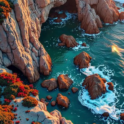 Rocky Coastal Landscape
