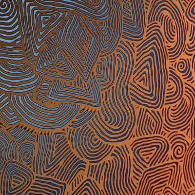 Abstract Swirls on Copper